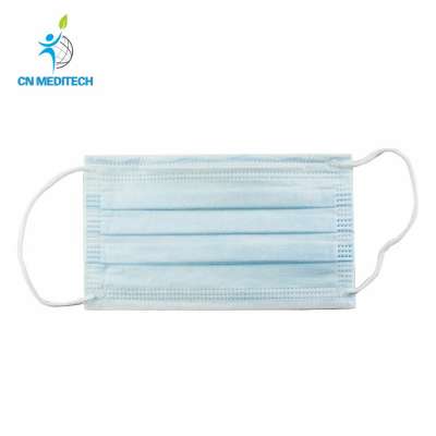 Disposable non woven surgical surgical face mask with tie on or ear loop